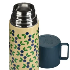 Blåbär termos 350 ml mörkblå/ljusgul