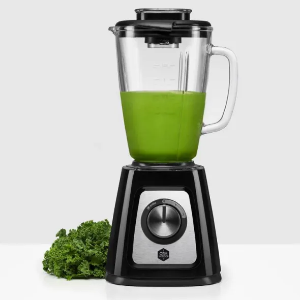 Blendforce Blender 1,25L Glas Svart