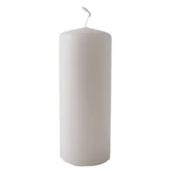 Blockljus D4 H10 cm vit