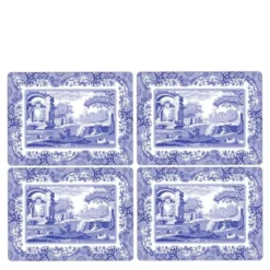 Blue Italian bordstablett 4-pack blå/vit