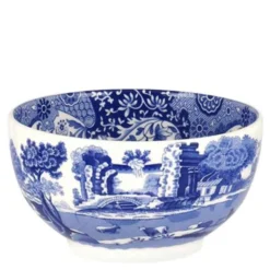 Blue Italian dippskål 11 cm blå/vit