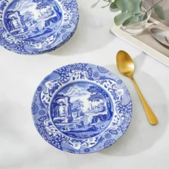 Blue Italian djup tallrik 23 cm blå/vit