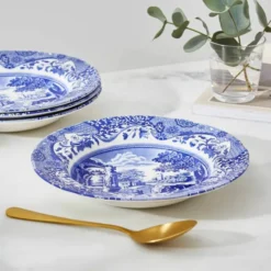 Blue Italian djup tallrik 23 cm blå/vit