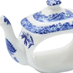 Blue Italian servettring 4-pack blå/vit