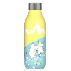 Bottle Up Mumin termoflaska 0,5 L Mumin i skogen gul/blå