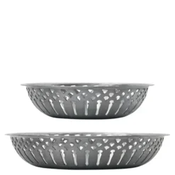 Brödkorg 2-pack antik silverfinish