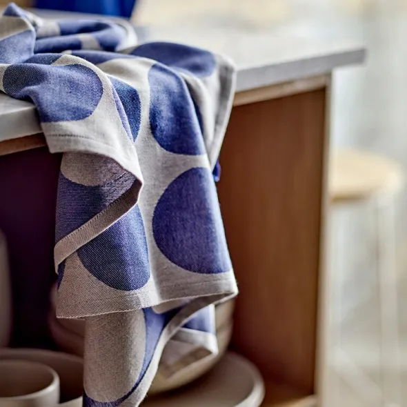 Bubbles kökshandduk 50x70 cm 2-pack royal blue
