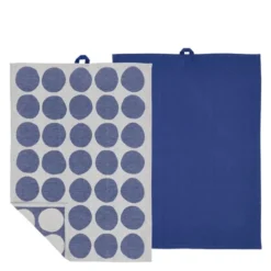 Bubbles kökshandduk 50x70 cm 2-pack royal blue