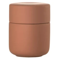 Burk med lock 8 cm Terracotta