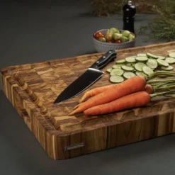 Butcher Block skärbräda 60x40 cm ändträ teak
