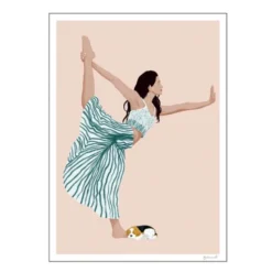 ByKammille poster 50x70 cm yoga