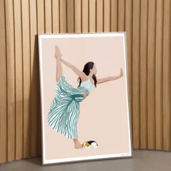 ByKammille poster 50x70 cm yoga