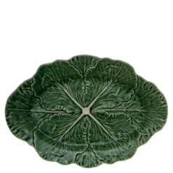 Cabbage serveringsfat 37,5x26 cm kålblad grön