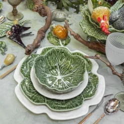 Cabbage skål 12 cm 20 cl kålblad grön