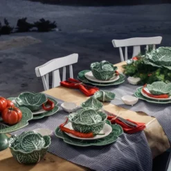 Cabbage skål med lock 13,5 cm 20 cl kålgrön