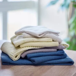 Caia disktrasa bomull 28x28 cm 2-pack blå