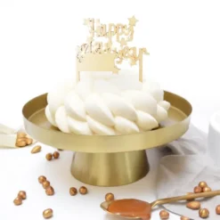 Cake Topper LED tårtdekoration Happy New Year natur