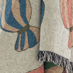Caramella pläd i återvunnen bomull 130x170 cm multi