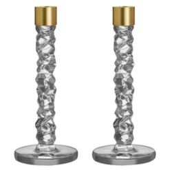 Carat ljusstake 24,2 cm 2-pack guld