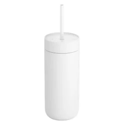 Carter Cold tumbler med sugrör 475 ml vit