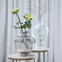 Celeste vas 25 cm silver