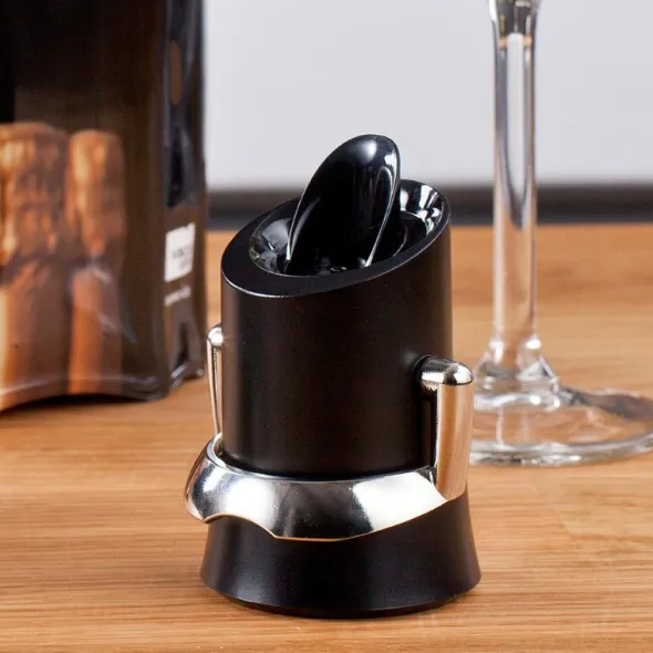 Champagneförslutare Svart