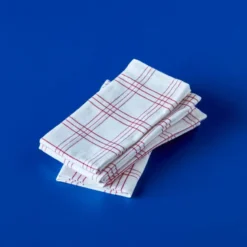 Chef tygservett 40x40 cm 4-pack röd/vit