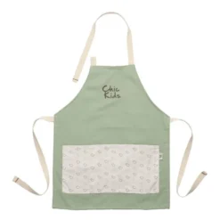 Chic Kids förkläde barn 54 cm dinosaurie grön