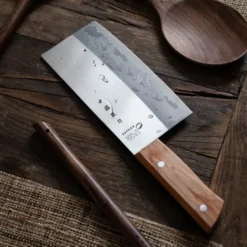 Chopper kniv trähandtag