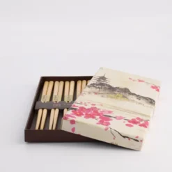 Chopstick gåvoset ätpinnar 5-pack wooden brown