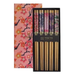 Chopstick gåvoset ätpinnar 5-pack sakura patterns