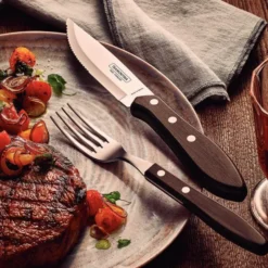 Churrasco grillbestick 8 delar brun