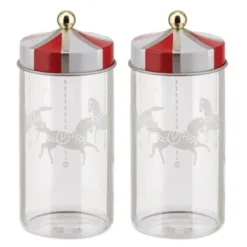 Circus kryddburk glas 2-pack klar/multi