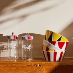 Circus kryddburk glas 2-pack klar/multi
