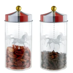Circus kryddburk glas 2-pack klar/multi