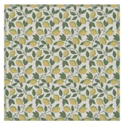 Citroner bordsduk 145x145 cm gul