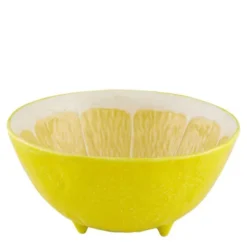 Citron serveringsskål 25 cm citrongul
