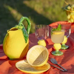Citron serveringsskål 25 cm citrongul