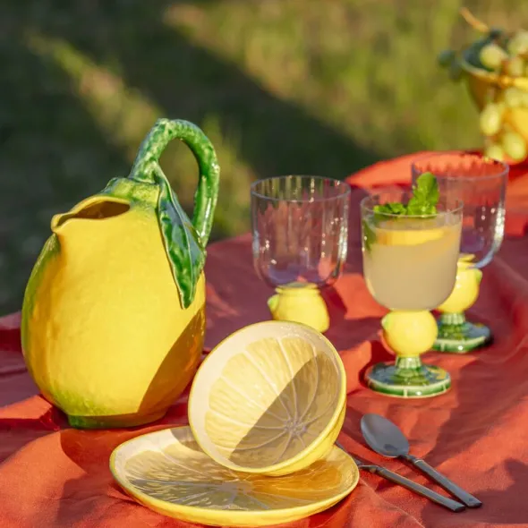 Citron serveringsskål 25 cm citrongul