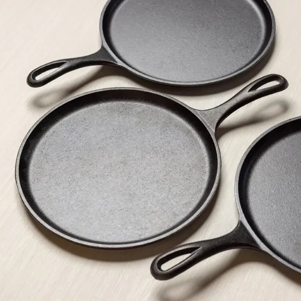 Classic Collection förinbränd gjutjärnspanna / pannkakspanna 27 cm