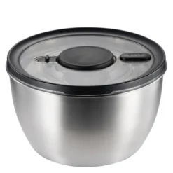 Classic salladscentrifug 5,4 L borstad rostfritt stål/svart