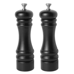 Classic salt- & pepparkvarn 18 cm 2 delar svart