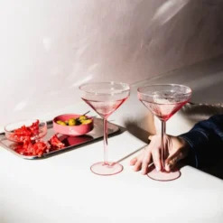 Claude cocktailglas 25 cl 2-pack rosa