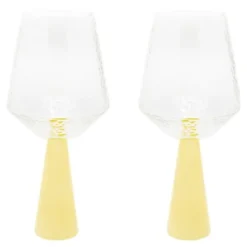Claude vinglas 40 cl 2-pack gul/klar