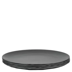 Club tallrik 26 cm 4-pack biocirkulär termoplast mörkgrå