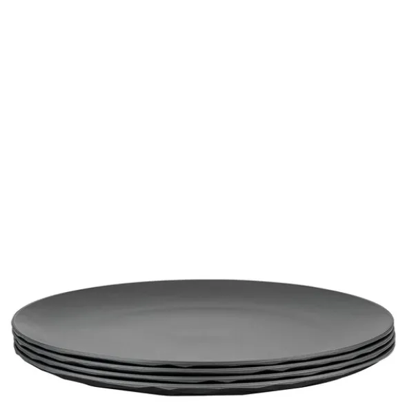 Club tallrik 26 cm 4-pack biocirkulär termoplast mörkgrå