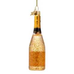 Cocktail Club champagneflaska 12 cm guld