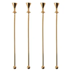 Cocktail Club drinkpinne Glas 15,5 cm 4-pack stål