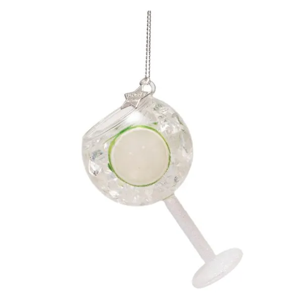 CocktailClub julhänge i glas 11 cm Gin tonic klar