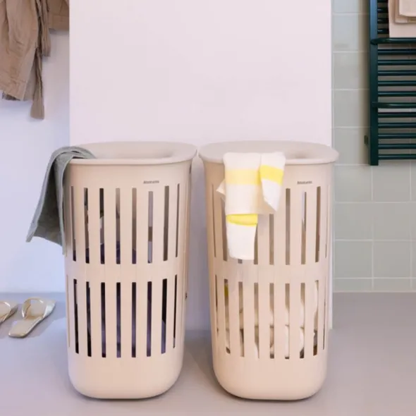 Collect-It tvättkorg 55 L soft beige